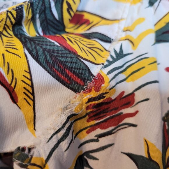 Vintage INC International Concepts Hawaiian Shirt Pineapple Rayon XL Flaws - Picture 10 of 14